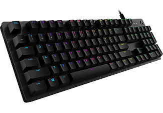 LOGITECH G512 CARBON (GX Brown Tactile) - Gaming Tastatur, Kabelgebunden, QWERTZ, Mechanisch, Kailh Brown, Schwarz