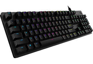 LOGITECH G512 CARBON (GX Brown Tactile) - Tastiera gaming, Wired, QWERTZ, Mechanical, Kailh Brown, Nero