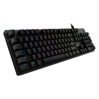 LOGITECH G512 CARBON (GX Brown Tactile) - Gaming Tastatur, Kabelgebunden, QWERTZ, Mechanisch, Kailh Brown, Schwarz