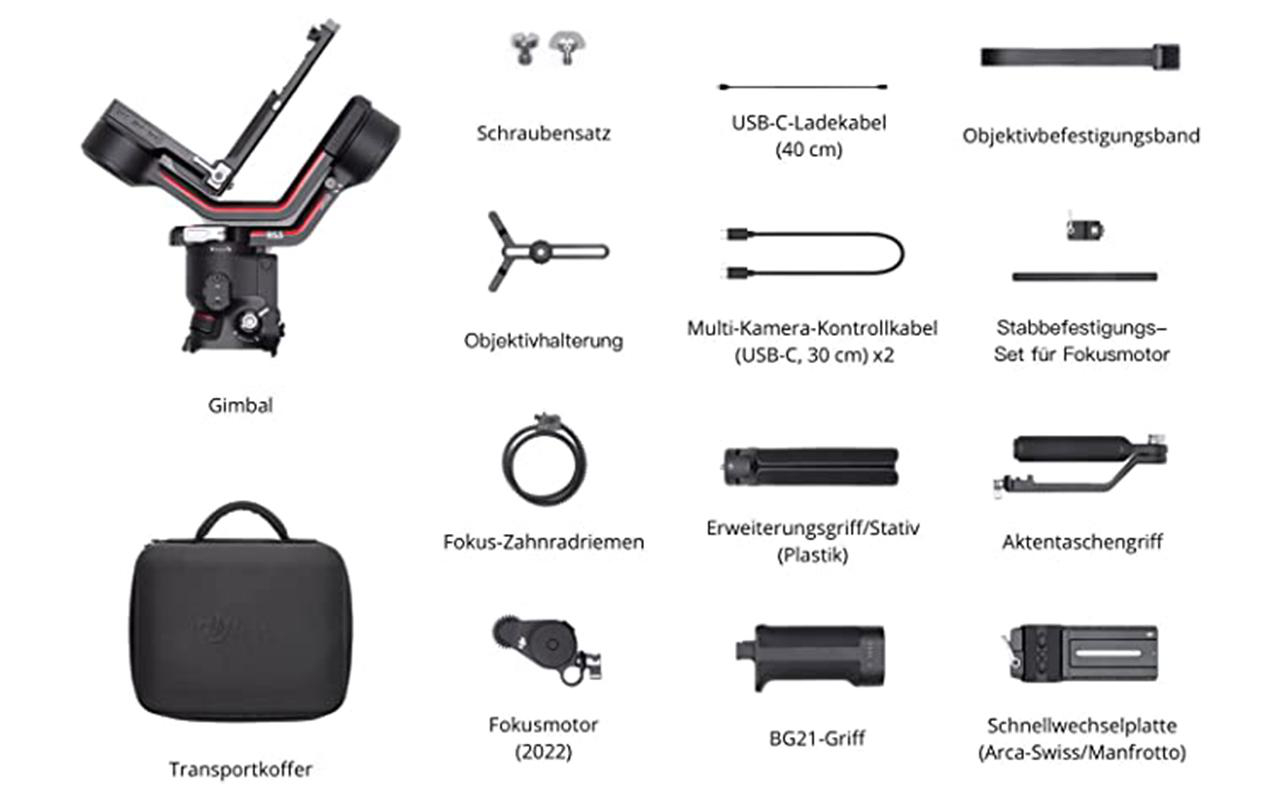 DJI RS 3 Combo Gimbal, Schwarz