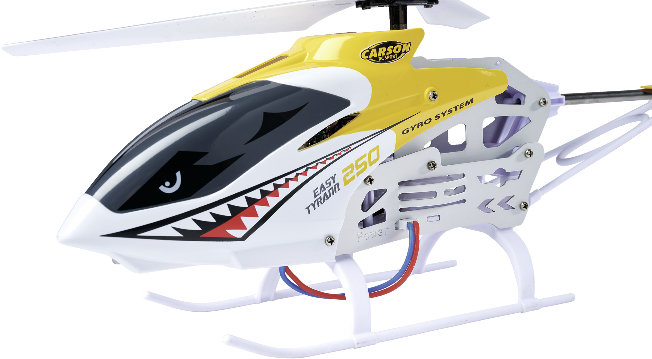 CARSON Easy Tyrann 250 2.4G 100% RTF gelb R/C Spielzeughubschrauber, Mehrfarbig