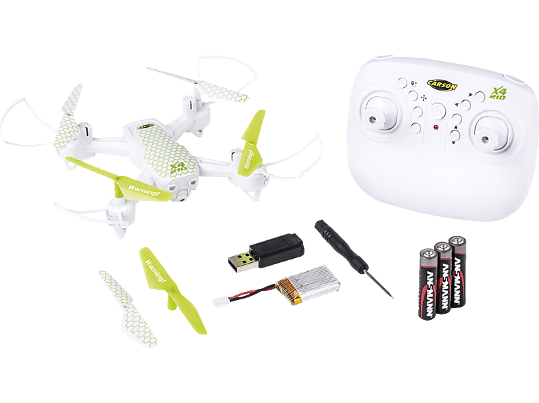 Spielzeugdrohne, 210 X4 100% CARSON RTF 2.4G Quadcopter R/C Mehrfarbig