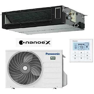 Aire acondicionado por conductos - Panasonic KIT-140PF3Z5-6, 12040 fg/h, 14KW + NAOEX 25 CM, Blanco