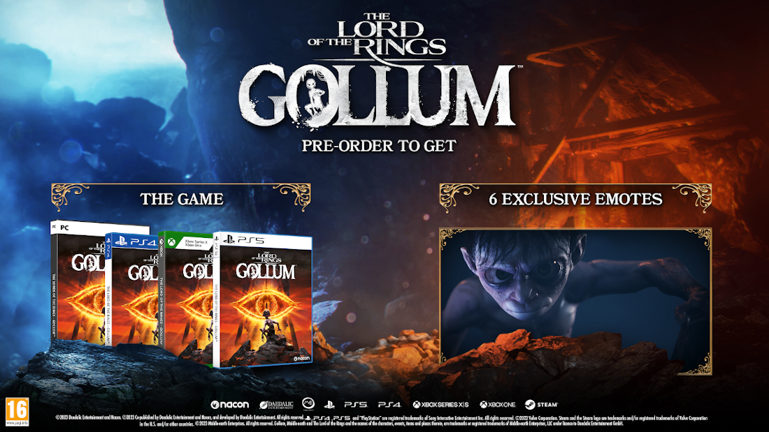 A The Lord of the Rings: Gollum játék plakátja.