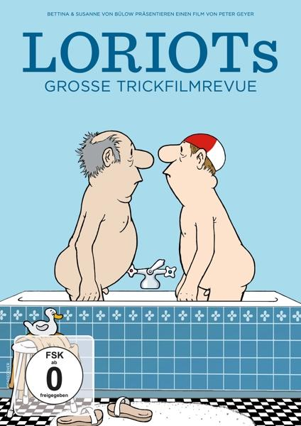 Cartoon-Illustration von zwei Männern in einer Badewanne, mit einer Ente und einem Handtuch in der Nähe.