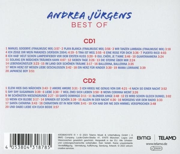 CD-Cover mit Songtiteln und Trackliste mit Künstlernamen.
