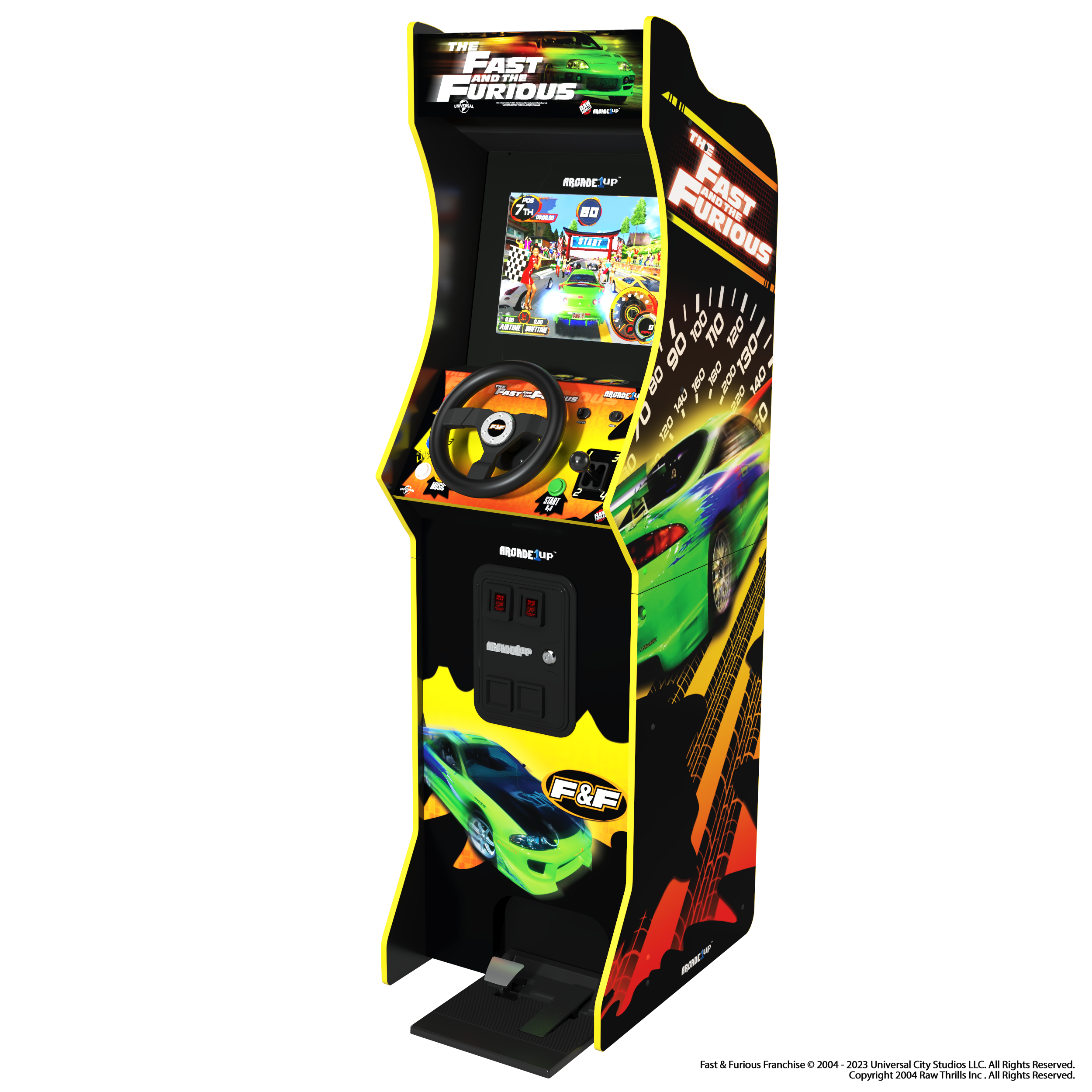 ARCADE 1UP The The and Furious Spieleautomat Arcade Fast Machine