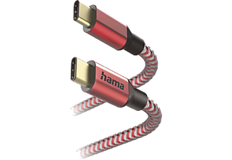 HAMA FIC E3 USB Type-C adatkábel, 1,5 méter, piros (201560)