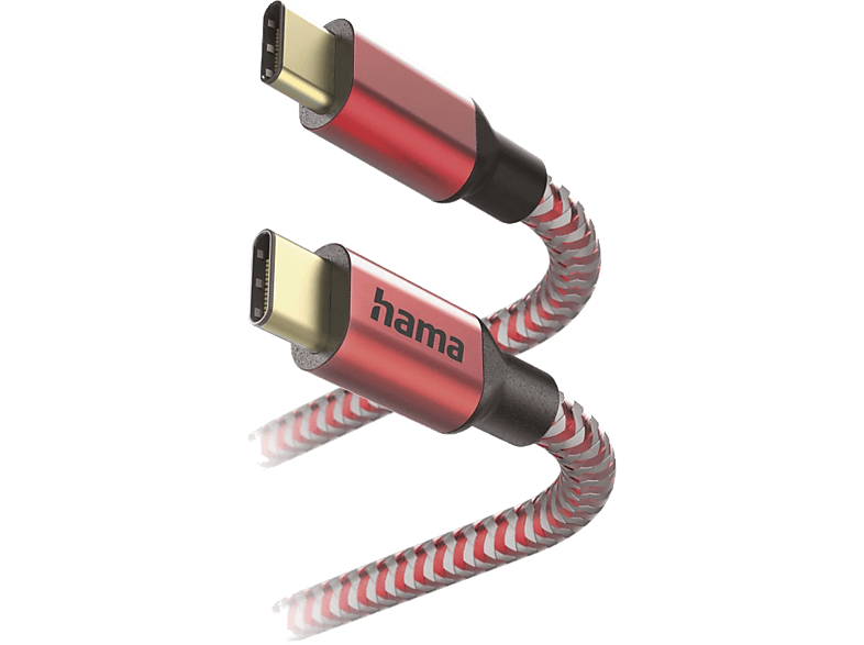 HAMA FIC E3 USB Type-C adatkábel, 1,5 méter, piros (201560)