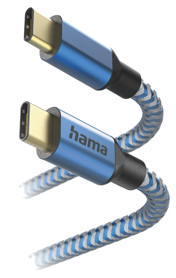 HAMA FIC E3 USB Type-C adatkábel, 1,5 méter, kék (201557)