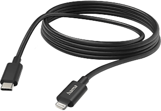 HAMA FIC E3 USB Type-C Lightning adatkábel, 3 méter, fekete (201599)