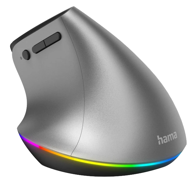 HAMA EMW-700 vezeték nélküli ergonomikus optikai egér, multimode, Bluetooth + 2,4GHz (182691)