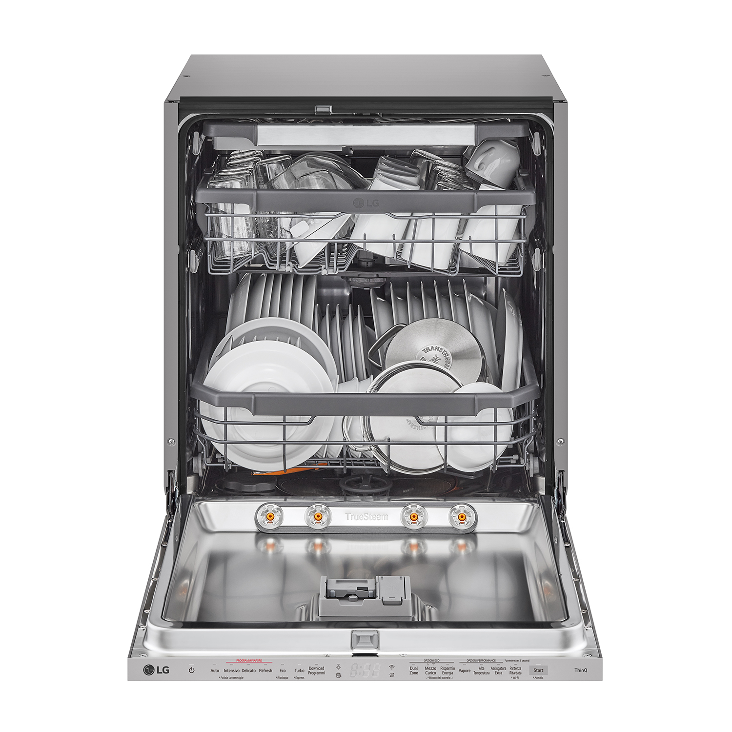 Un frullatore Bosch con un frullato, accanto agli ingredienti su un tavolo di legno.