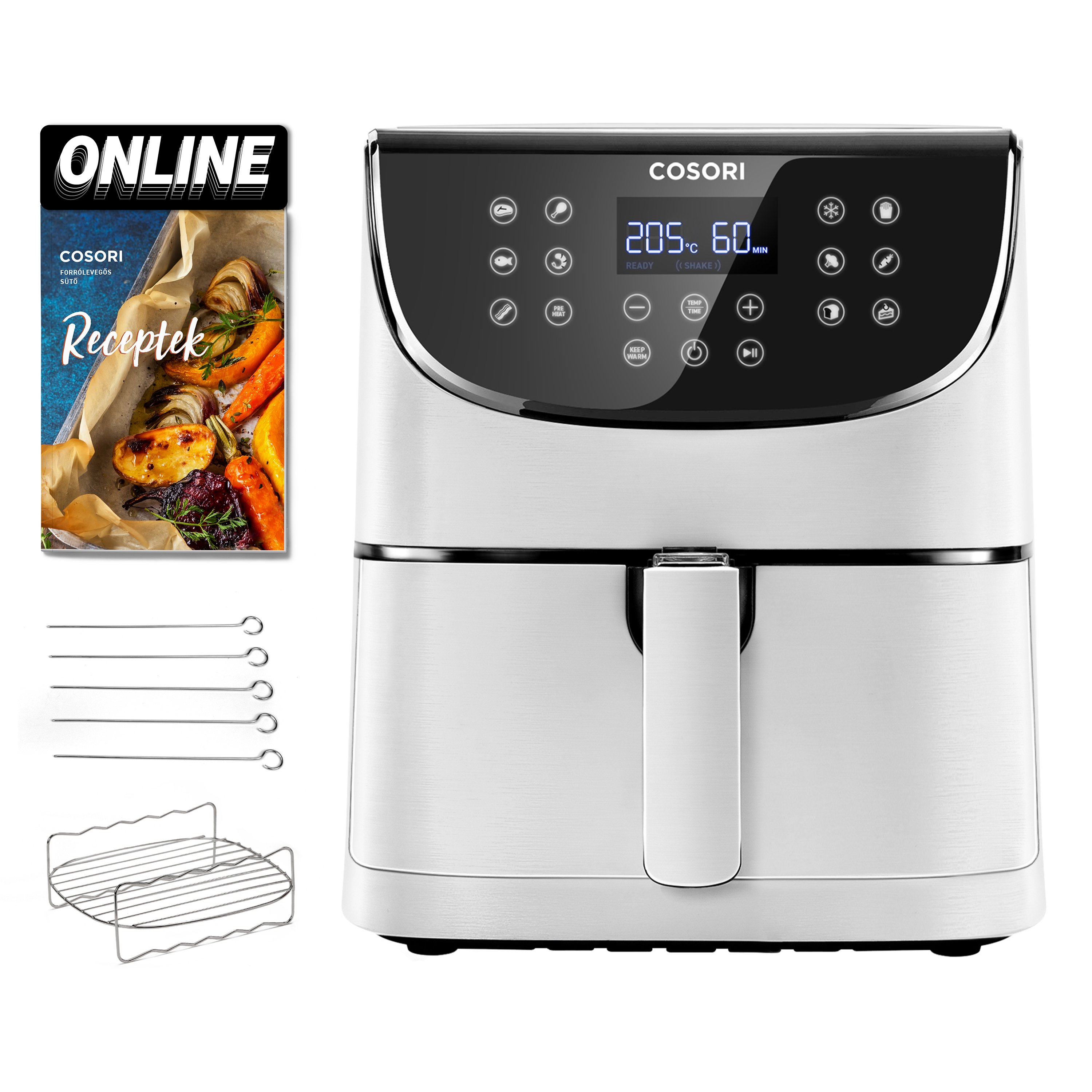 COSORI CP158-AF-RXW Premium Air Fryer, fehér