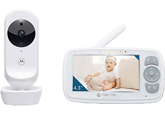 MOTOROLA VM34 Kétirányú videós babaőr 4,3" színes kijelző, infravörös éjjellátó mód, állítható hang