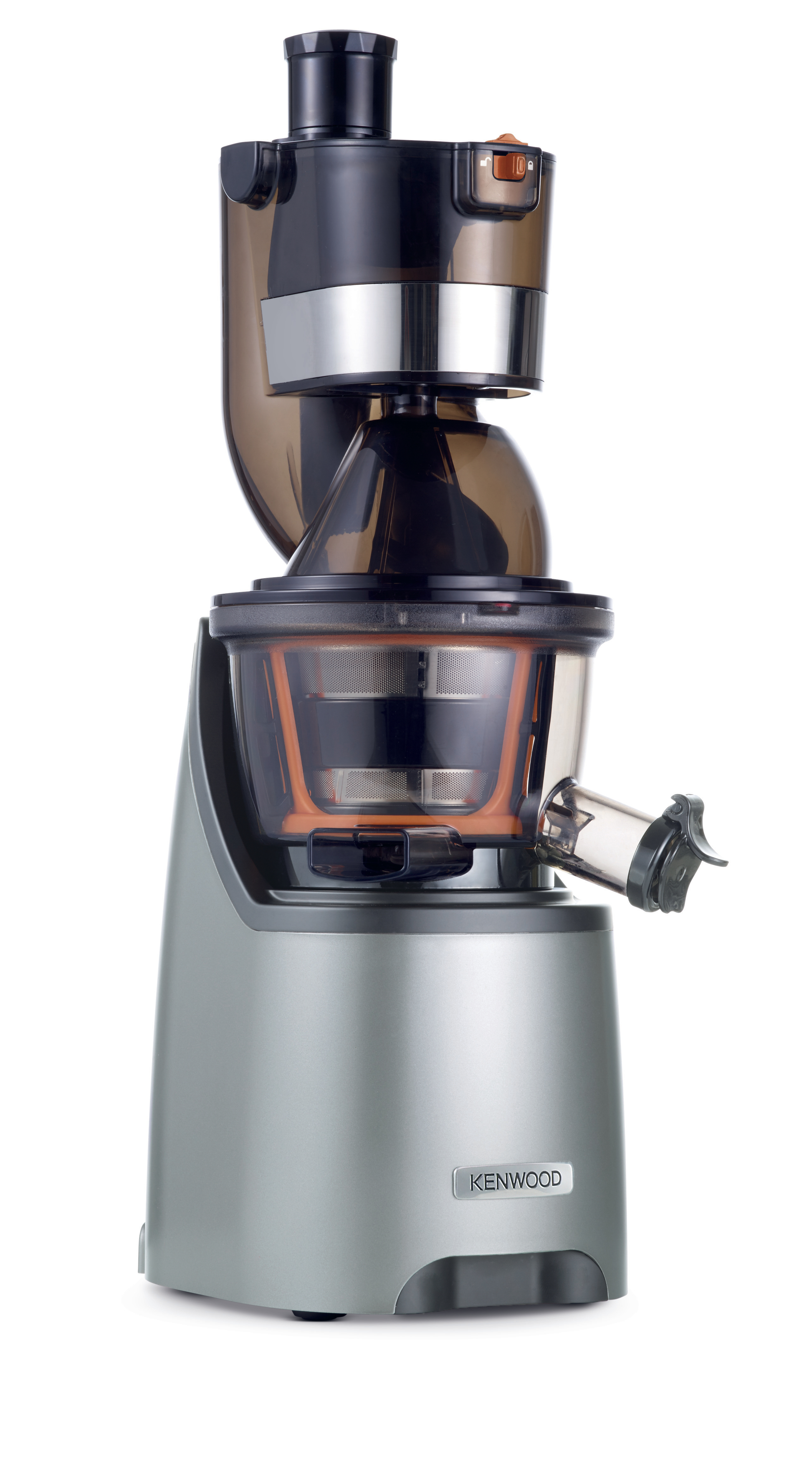 KENWOOD PureJuice Pro JMP800 SI Slow Juicer 240 Watt, Silber/Schwarz