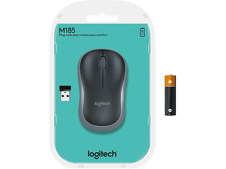 Mysz LOGITECH M185 Szary – zdjęcie 3