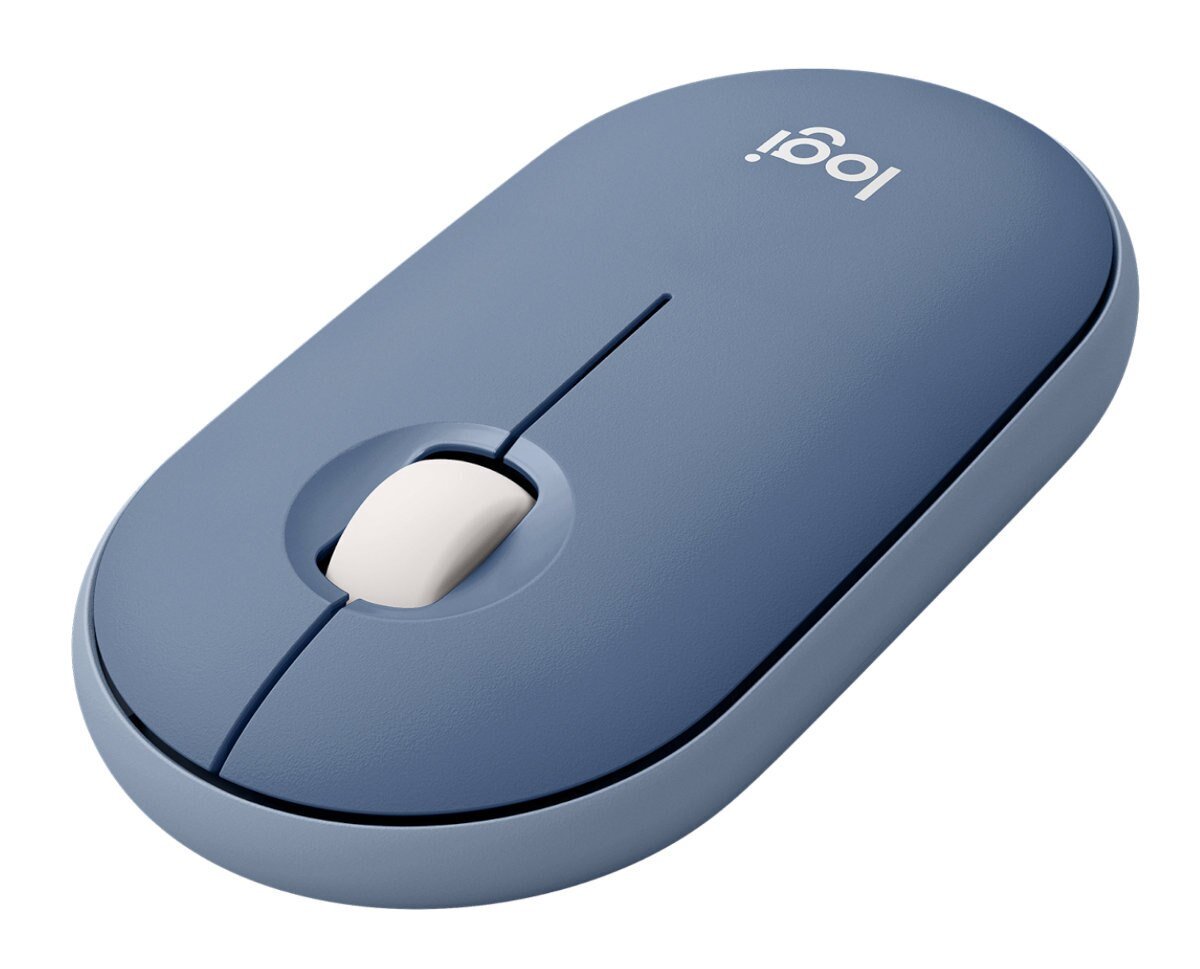 Mysz bezprzewodowa LOGITECH Pebble M350 Niebieski (Blueberry) 910-006753