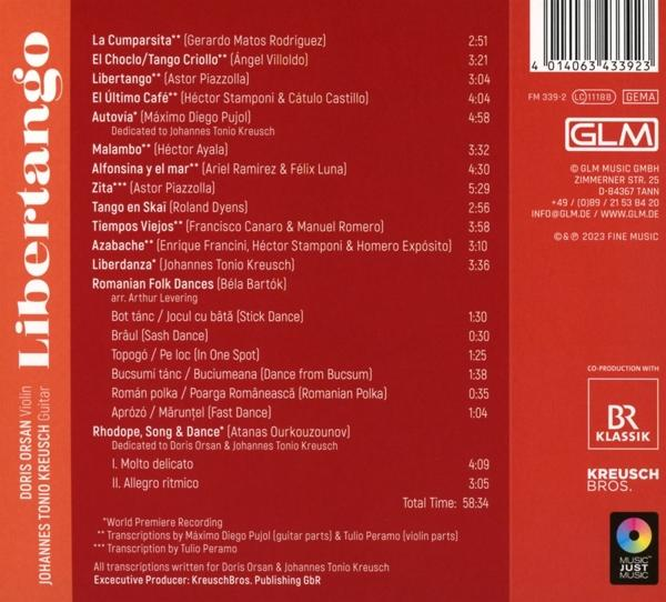 Kreusch,Johannes Tonio/Orsan,Doris - Libertango  - (CD)