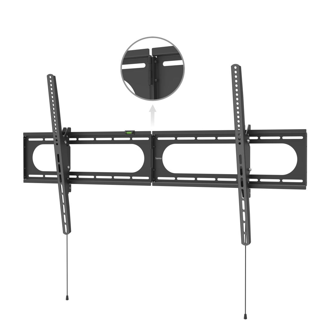 HAMA Strong Wandhalterung, max. 120 Zoll, Neigbar, Schwarz