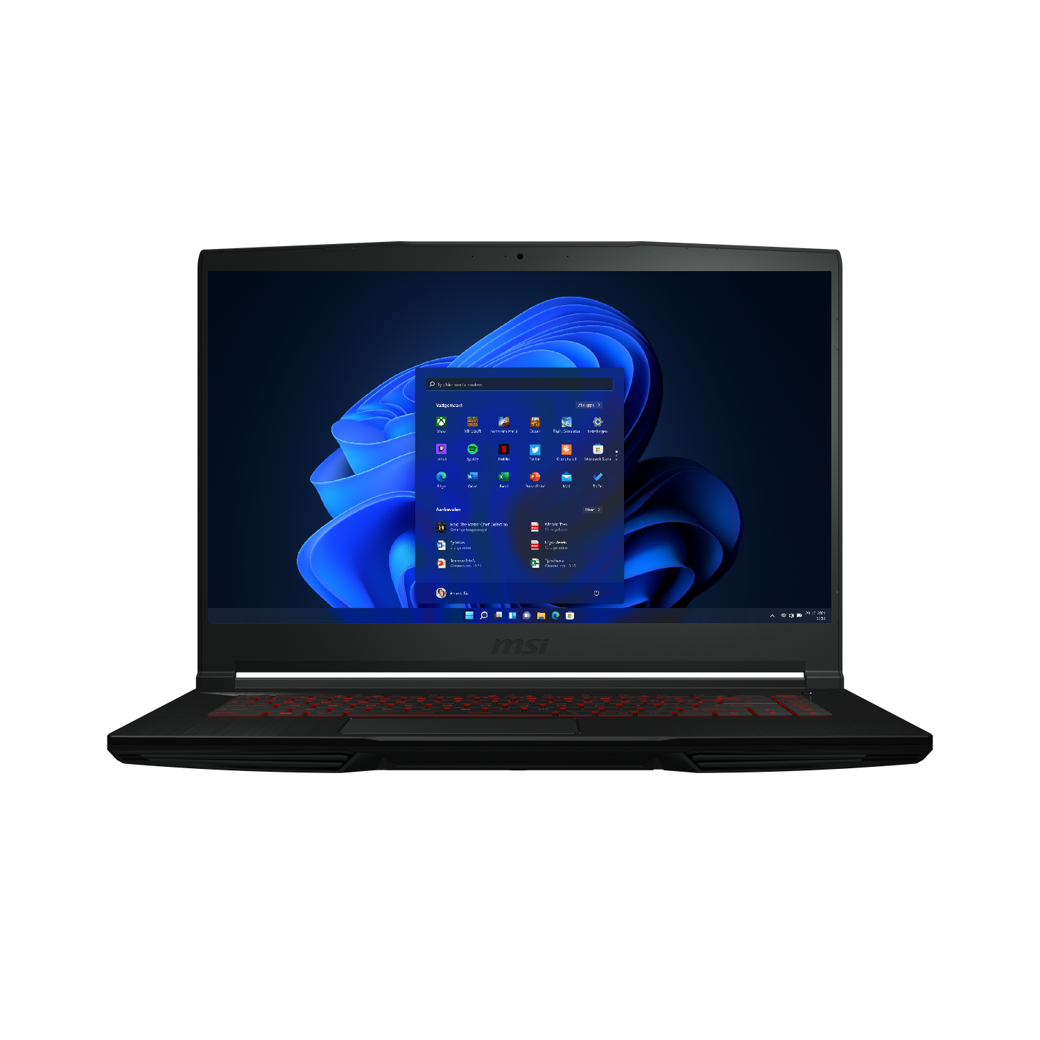 MSI Thin GF63 12VF-272NL- 15 inch - Full HD - Intel Core i5 - 16 GB - 512 GB - GeForce RTX 4060