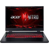 Portátil gaming - Acer Nitro AN517-55-78S2, 17.3" Full-HD, Intel® Core™ i7-12700H, 16GB RAM, 512GB SSD, GeForce RTX™ 3050Ti, Windows 11 Home, Negro