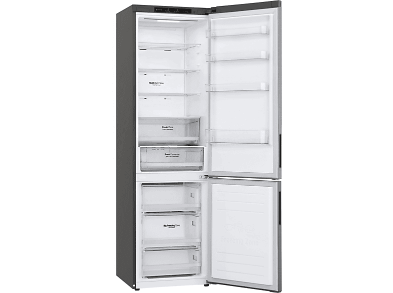 LG GBP62PZNAC Serie 6 Kühlgefrierkombination (A, 384 l, 2030 mm hoch, Platinum Silver)