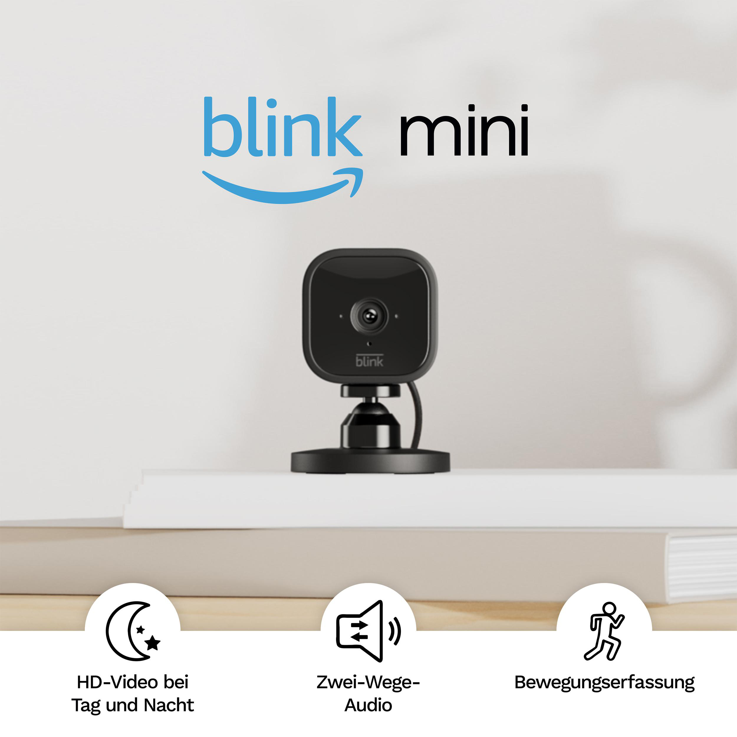 BLINK MINI 1 Schwarz, Überwachungskamera SYSTEM KAMERA