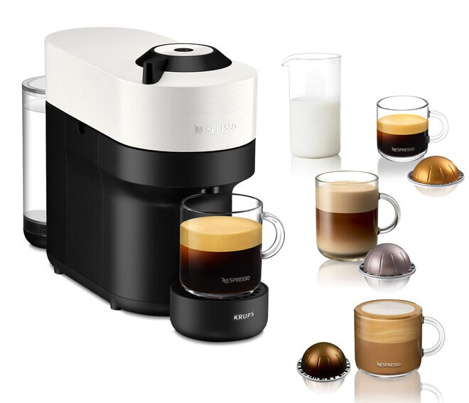 Ekspres na kapsułki KRUPS-NESPRESSO XN920110 NES VERTUO POP WHITE