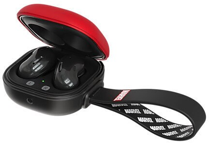 Etui z paskiem SAMSUNG do słuchawek Buds Live/Buds Pro (Marvel) Czerwony GP-FPR180HIBRW