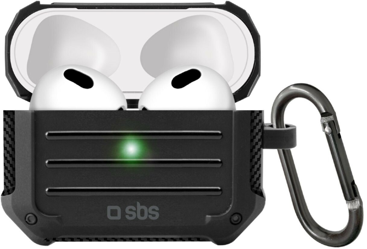Etui na słuchawki SBS Shockproof case do Apple AirPods 3 Czarny