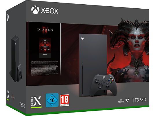 Xbox Series X 1TB + Diablo IV Bundle - Console de jeu - Noir