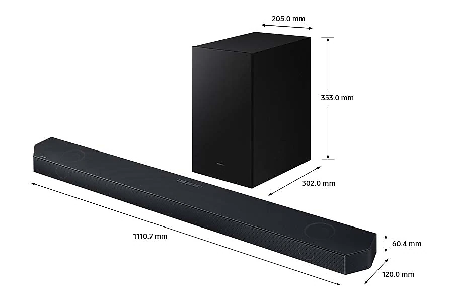 SAMSUNG HW-Q700C/EN 3.1.2 hangprojektor vezeték nélküli mélynyomóval