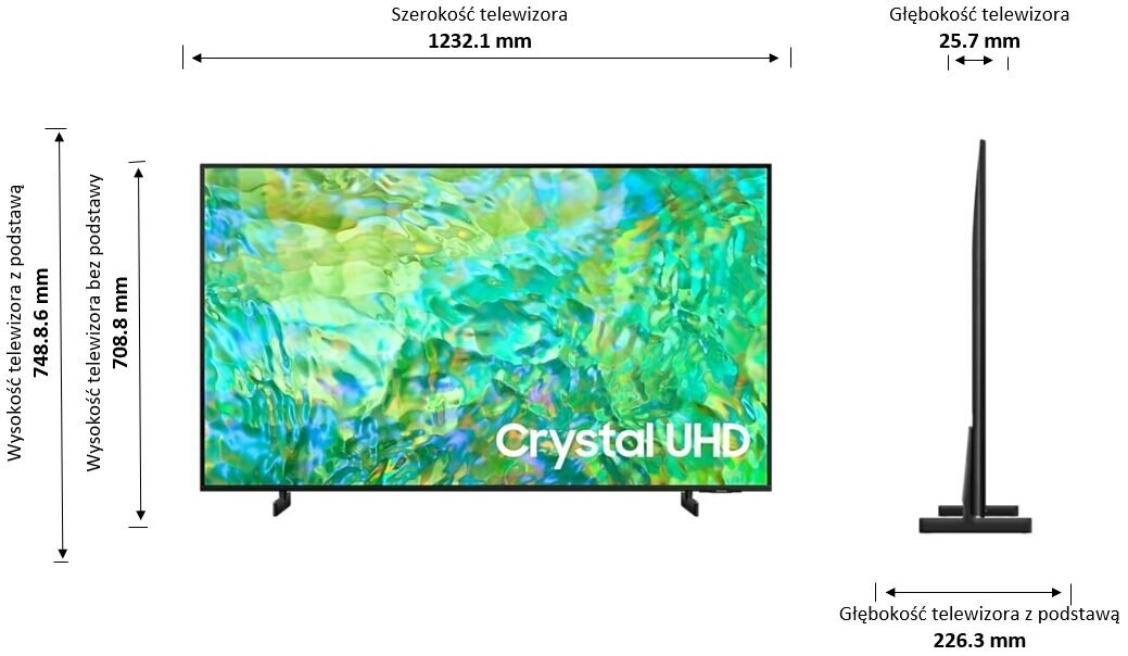 OUTLET - Telewizor LED SAMSUNG Telewizor SAMSUNG UE55CU8002K Czarny