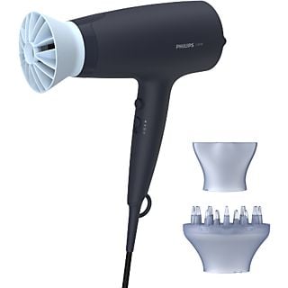 Secador - Philips BHD360/20, 2100 W, 6 velocidades, ThermoProtect, Difusor incluido, Azul marino