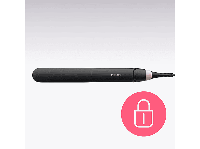 Plancha de pelo - Philips BHS378/00, Cerámica, Cuidado iónico, 230 °C, Negro Rosa – imagen 2