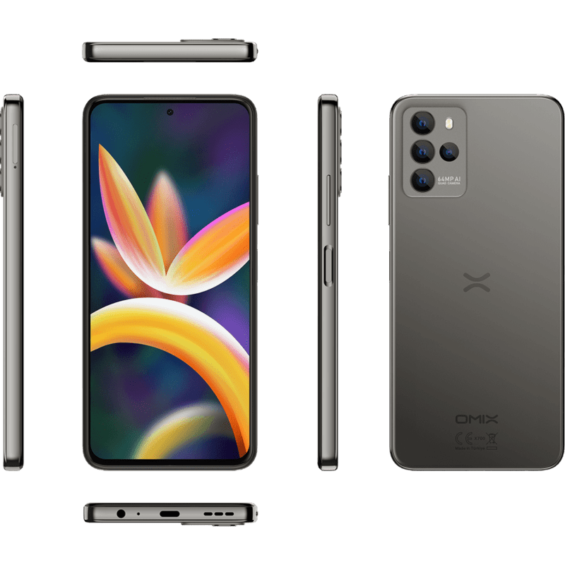 OMIX X700 128 GB Akıllı Telefon Grafit