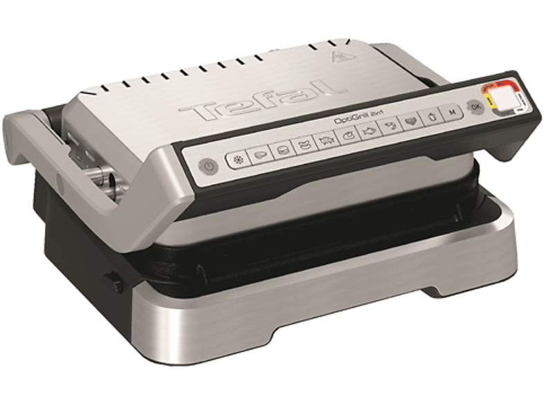 TEFAL GC772D30 Optigrill kontaktgrill, 2 az 1-ben, inox