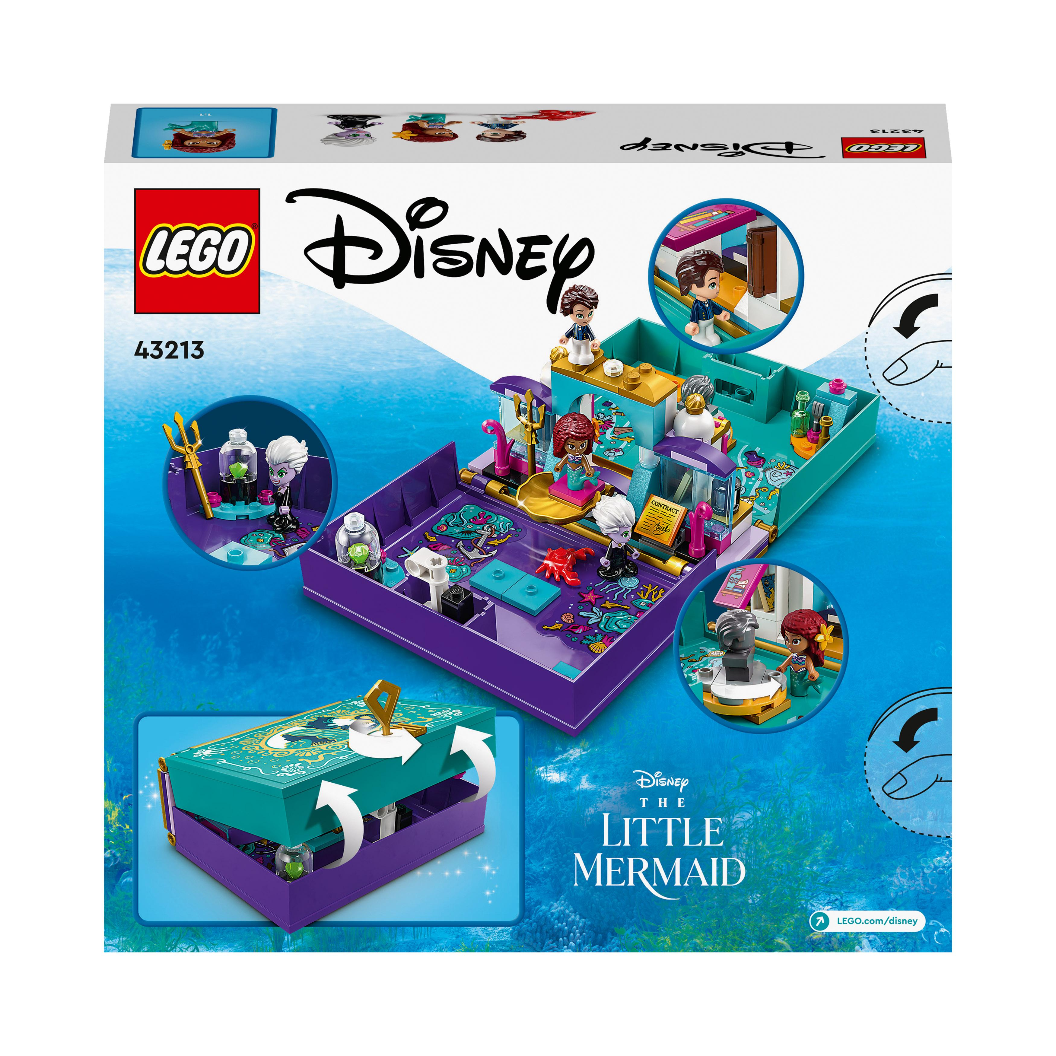 Märchenbuch 43213 kleine Princess Meerjungfrau – Mehrfarbig Bausatz, LEGO Disney Die