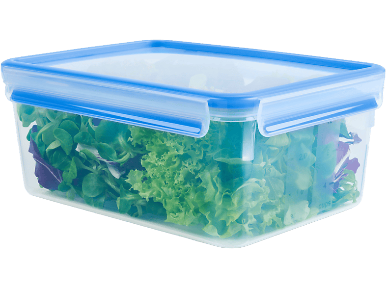 Tupper - Tefal Clip&Close K3022012, Rectangular, 3.7 L, Plástico