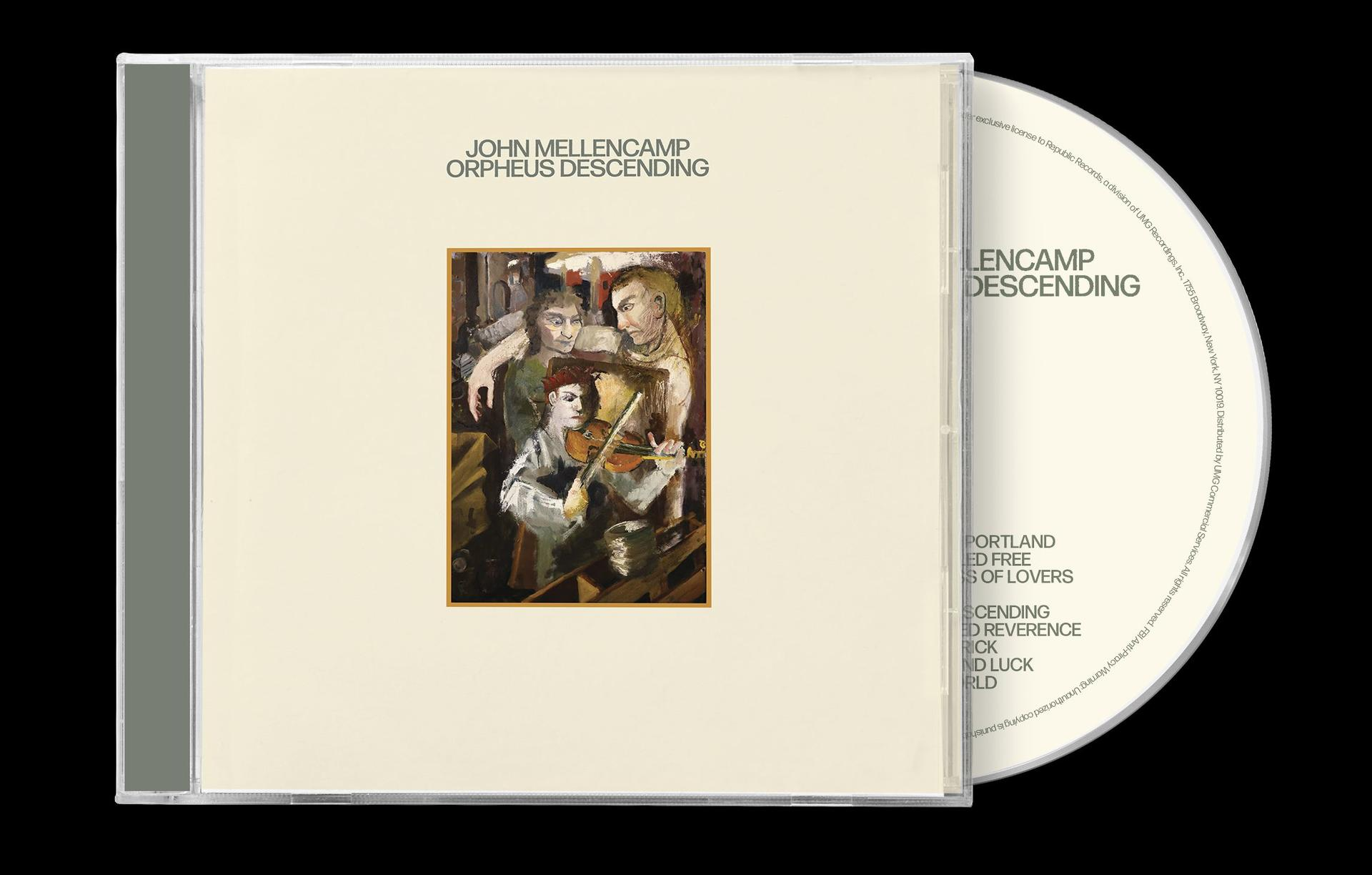 Die CD-Hülle von John Mellencamp ist geöffnet, mit einem Gemälde und der CD.