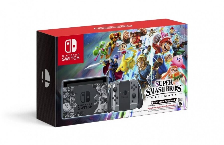 Konsola NINTENDO Switch Super Smash Bros. Ultimate Edition + Joy-Con Szary