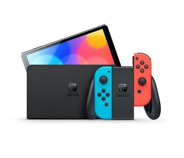 Konsola NINTENDO Switch OLED Model Czerwono-Niebieski + Ring Fit Adventure