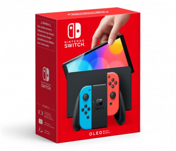 Konsola NINTENDO Switch OLED Model Czerwono-Niebieski + Ring Fit Adventure