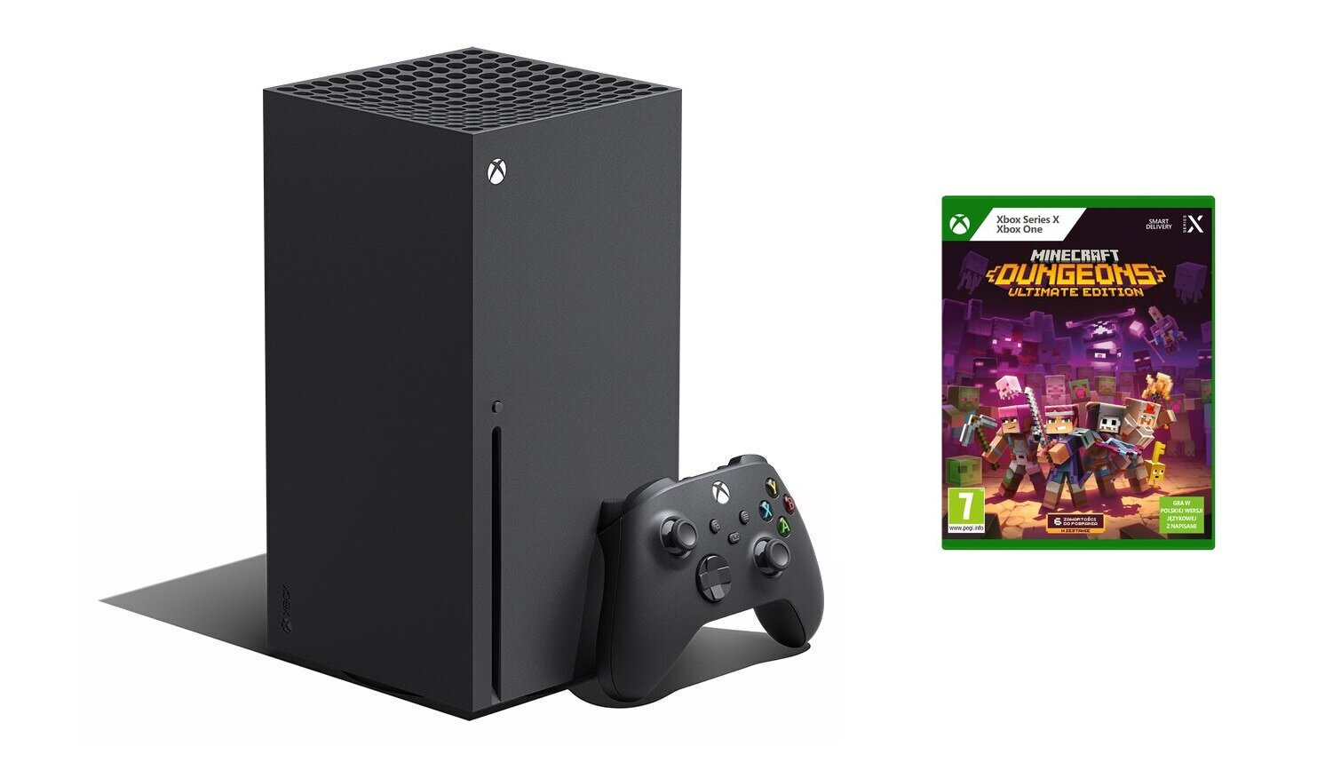 Konsola MICROSOFT Xbox Series X 1TB + Minecraft Dungeons Edycja Ultimate