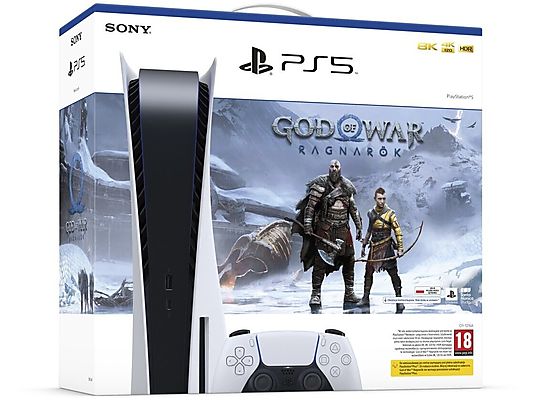 Konsola SONY PlayStation 5 + God of War Ragnarök (Kod do pobrania)
