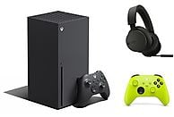 Konsola MICROSOFT Xbox Series X 1TB + Dodatkowy kontroler Xbox Series Electric Volt + Zestaw słuchawkowy MICROSOFT Xbox Stereo Wireless Headset