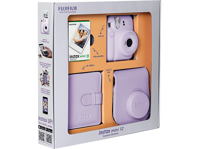 FUJIFILM Instax Mini 12 Bundle Box Anlık Fotoğraf Makinesi Leylak Moru_1