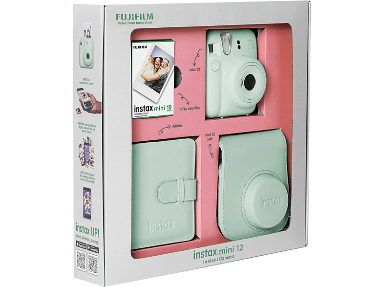 FUJIFILM Instax Mini 12 Bundle Box Anlık Fotoğraf Makinesi Nane Yeşili_1