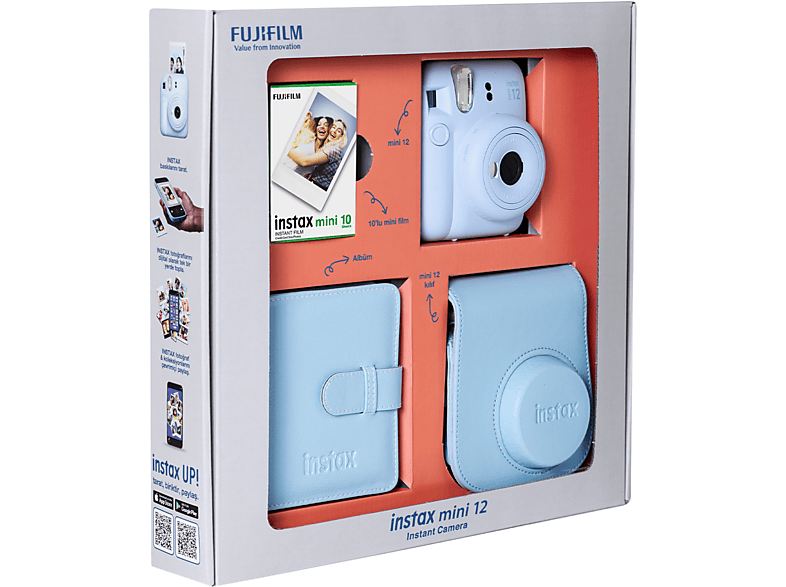 FUJIFILM Instax Mini 12 Bundle Box Anlık Fotoğraf Makinesi Pastel Mavi_1